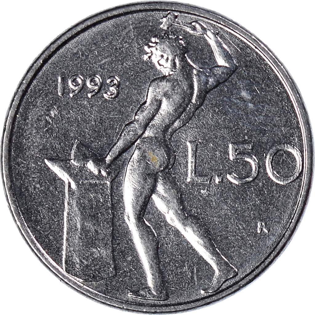 Moneta, Italia, 50 Lire, 1993