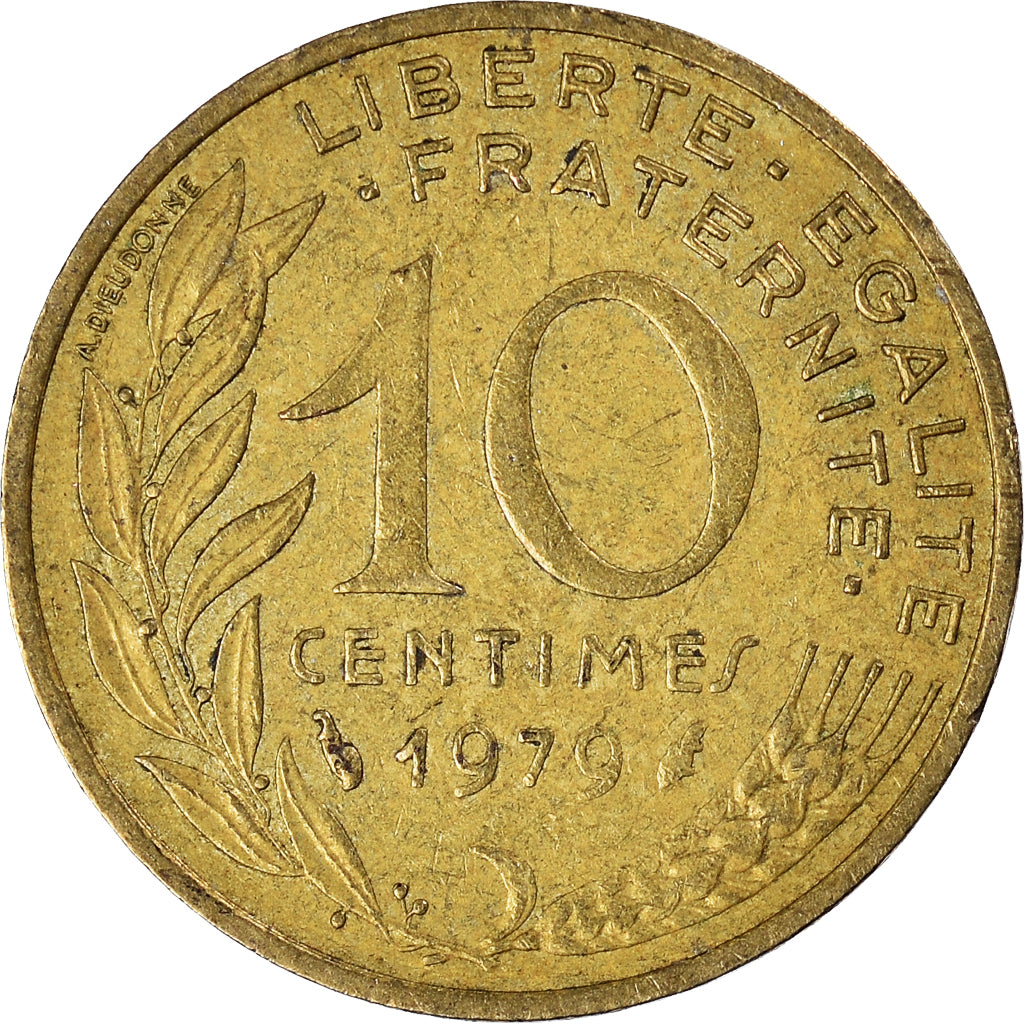 Munten, Frankrijk, 10 Centimes, 1979