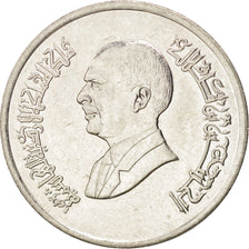 Münze, Jordan, Hussein, 5 Piastres, 1996, VZ+, Nickel plated steel, KM:54