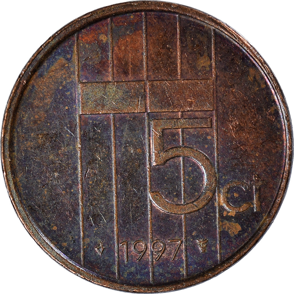Münze, Niederlande, 5 Cents, 1997