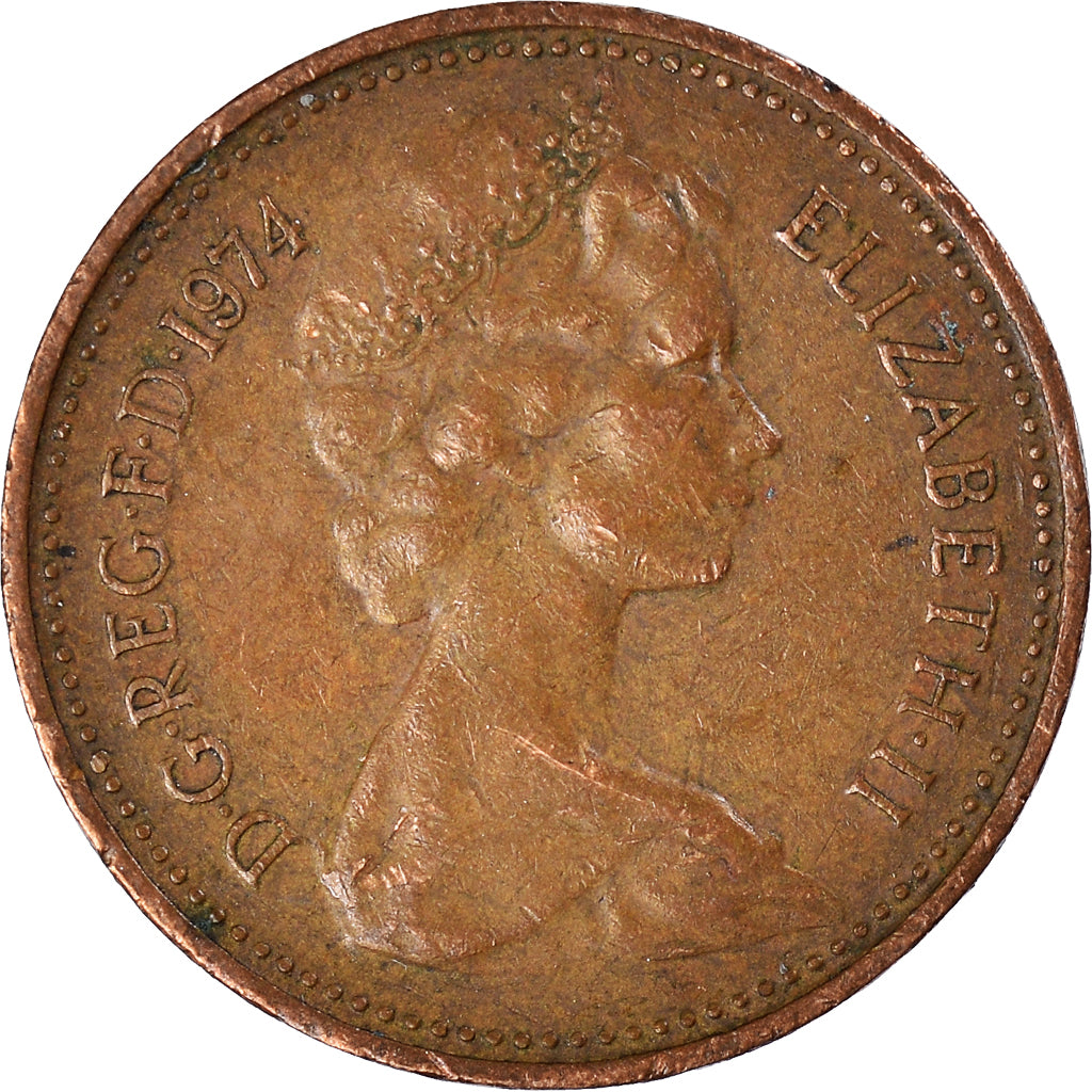 Monnaie, Grande-Bretagne, New Penny, 1974