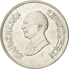 Coin, Jordan, Hussein, 2-1/2 Piastres, 1996, MS(60-62), Stainless Steel, KM:53