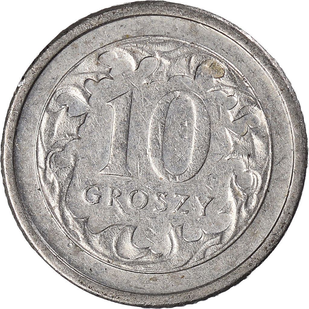 Coin, Poland, 10 Groszy, 2001
