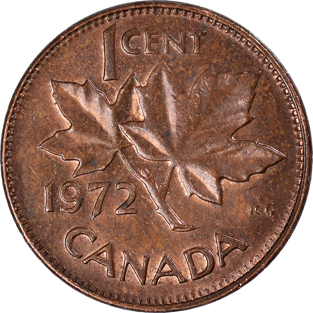 Moneda, Canadá, Cent, 1972