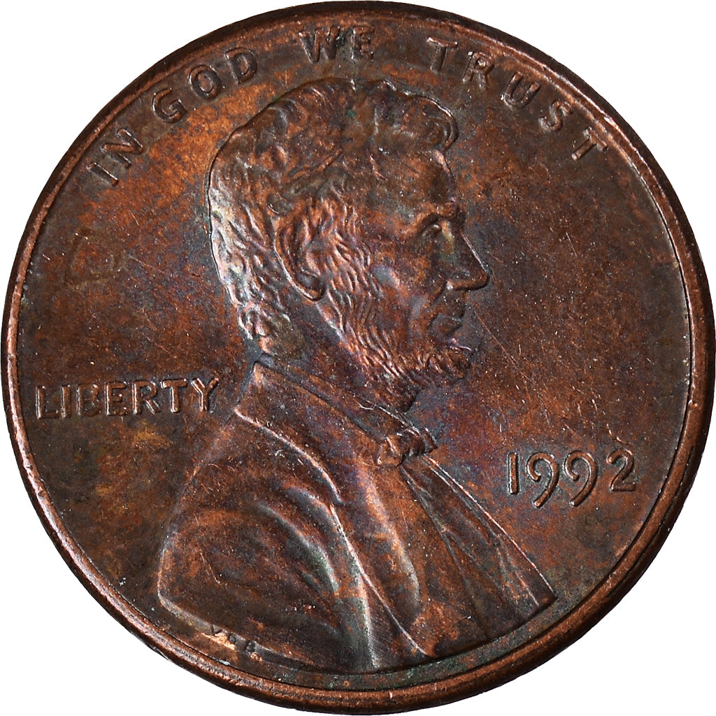 Moneda, Estados Unidos, Cent, 1992