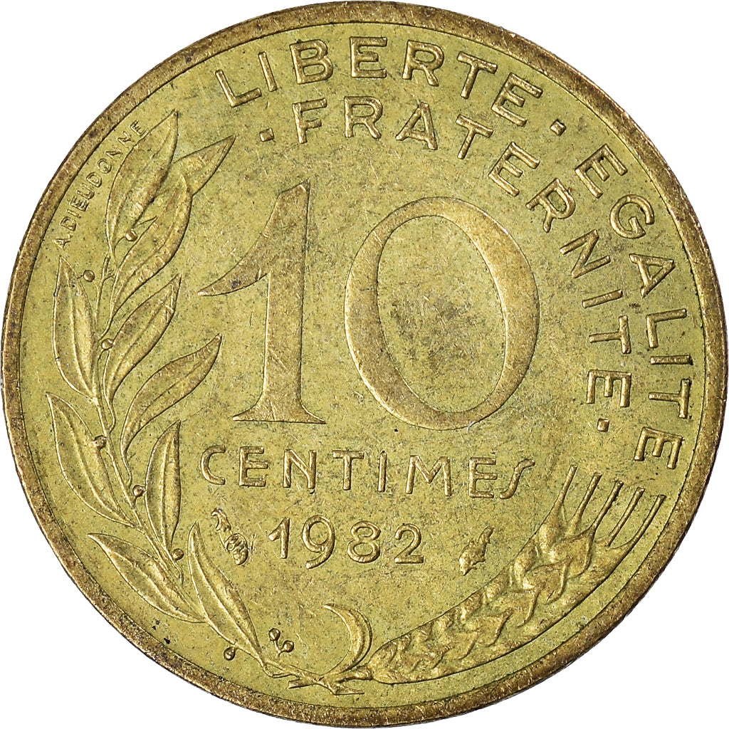 Munten, Frankrijk, 10 Centimes, 1982
