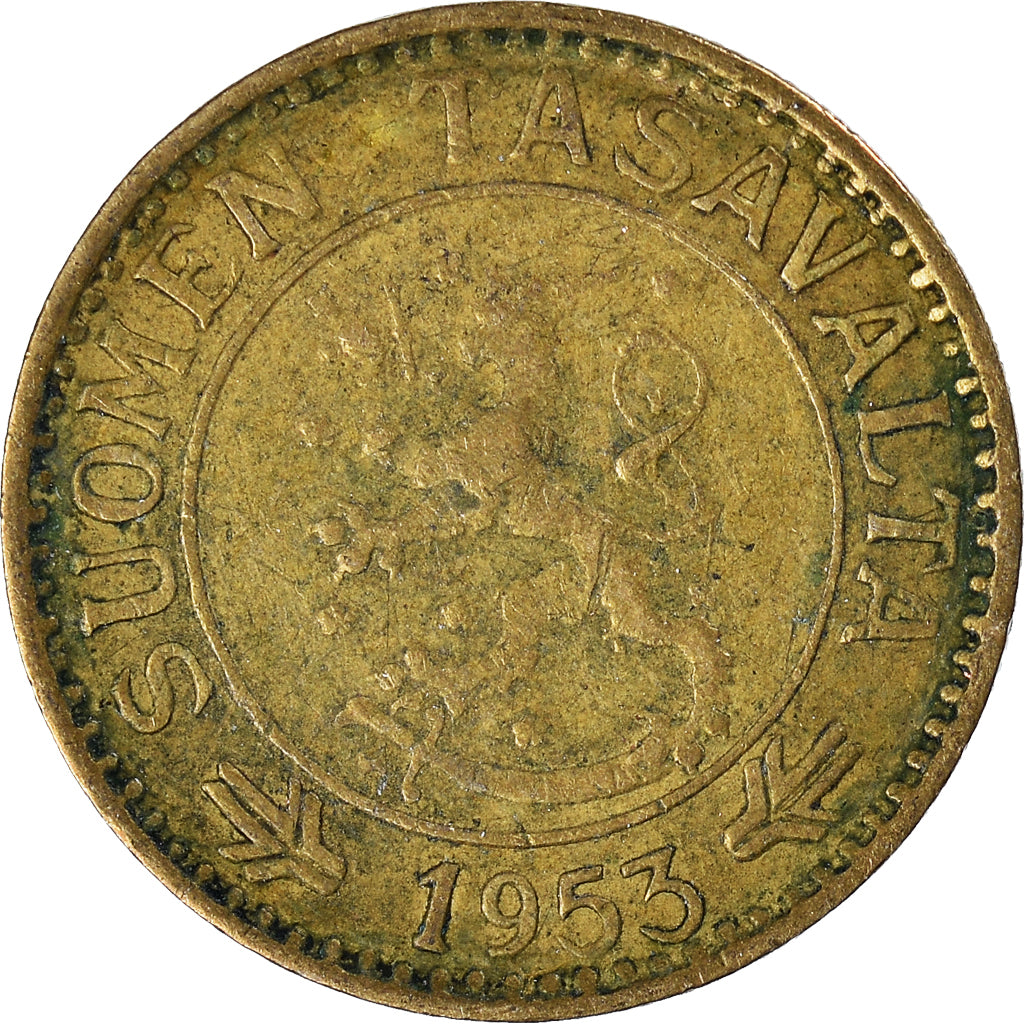 Moneda, Finlandia, 10 Markkaa, 1953