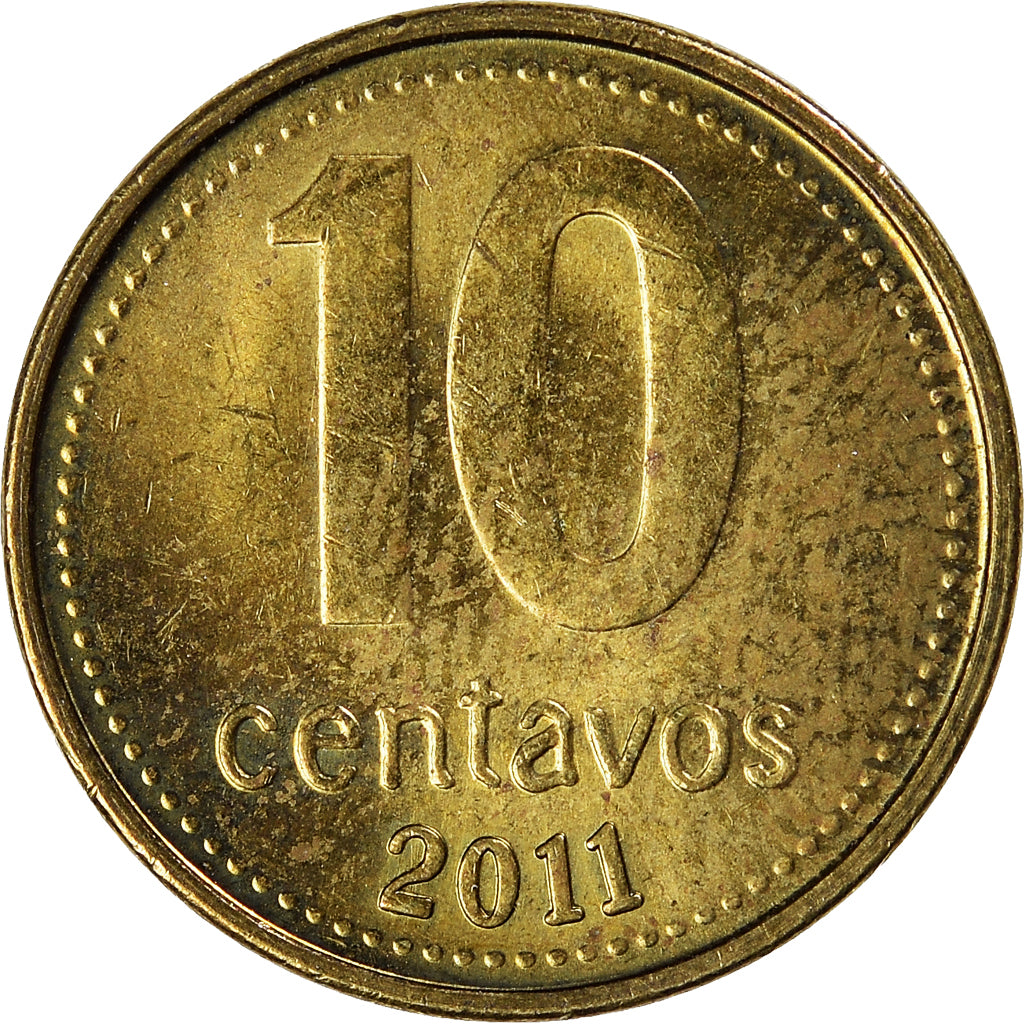 Moneda, Argentina, 10 Centavos, 2011