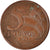 Coin, Brazil, 5 Centavos, 2012