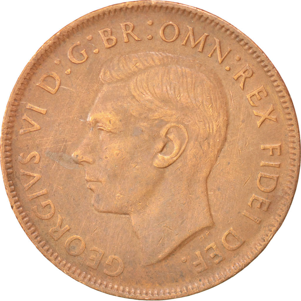 Australia, Penny, 1951, KM #43, EF(40-45), Bronze, 31, 9.42