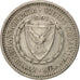 CYPRUS, 25 Mils, 1963, KM #40, EF(40-45), Copper-Nickel, 19.41, 2.77