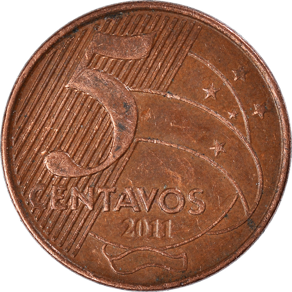 Moeda, Brasil, 5 Centavos, 2011