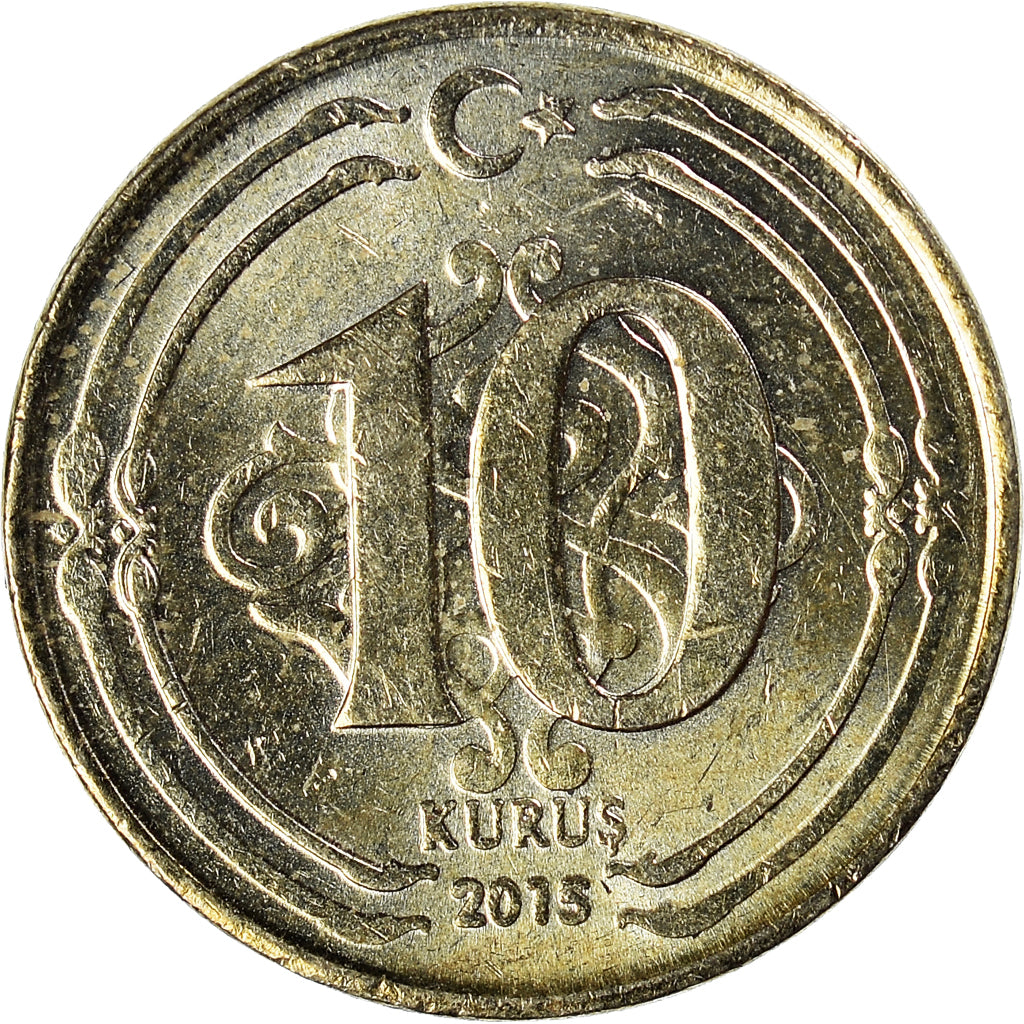Moneta, Turchia, 10 Kurus, 2015