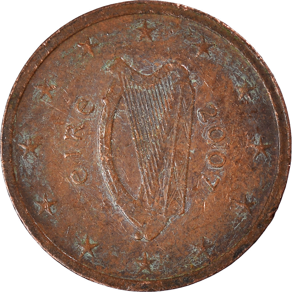 Münze, IRELAND REPUBLIC, 2 Euro Cent, 2007