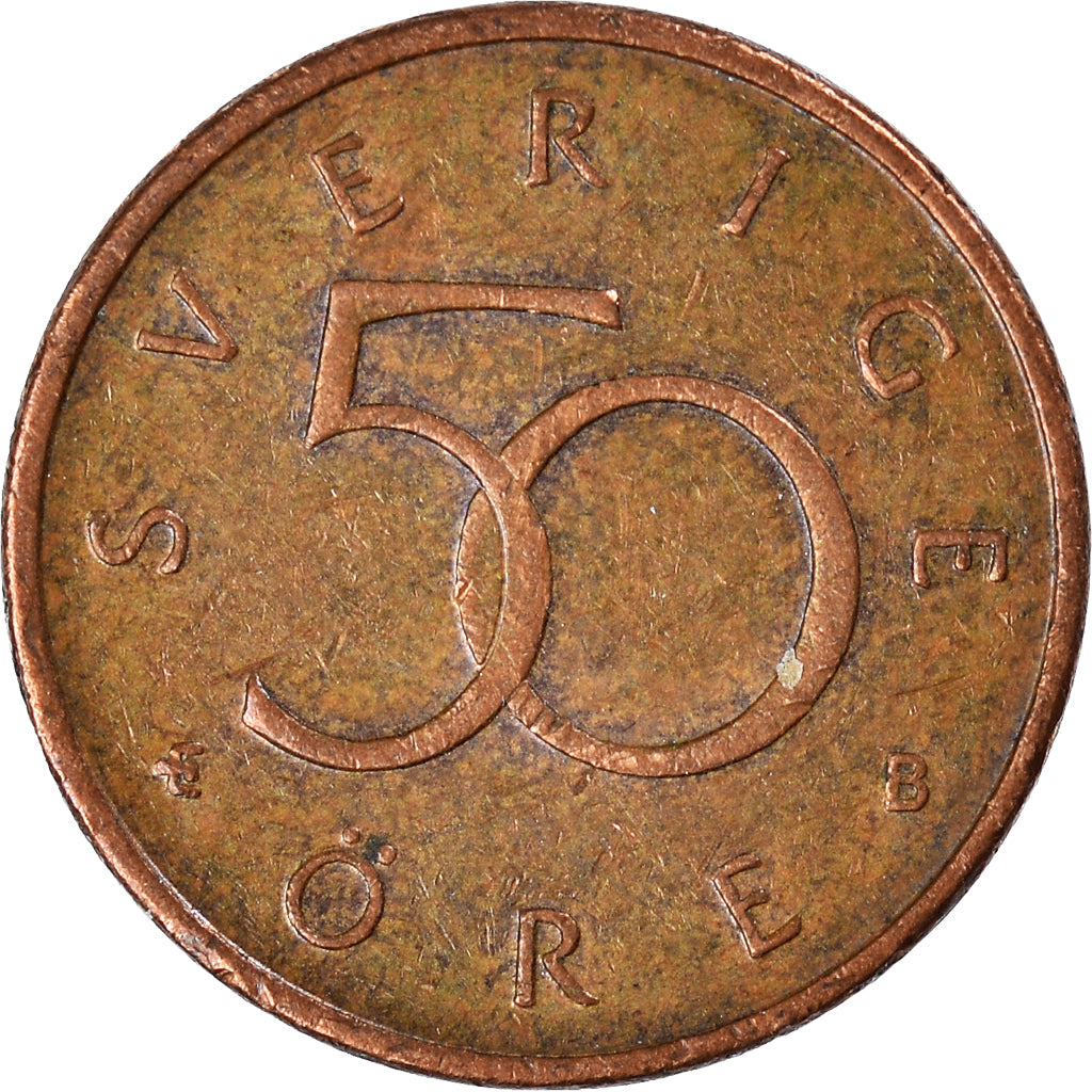 Moeda, Suécia, 50 Öre, 2000