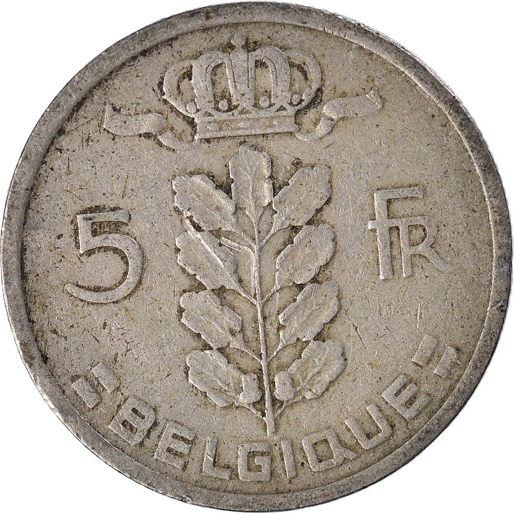 Moneda, Bélgica, 5 Francs, 5 Frank, 1949