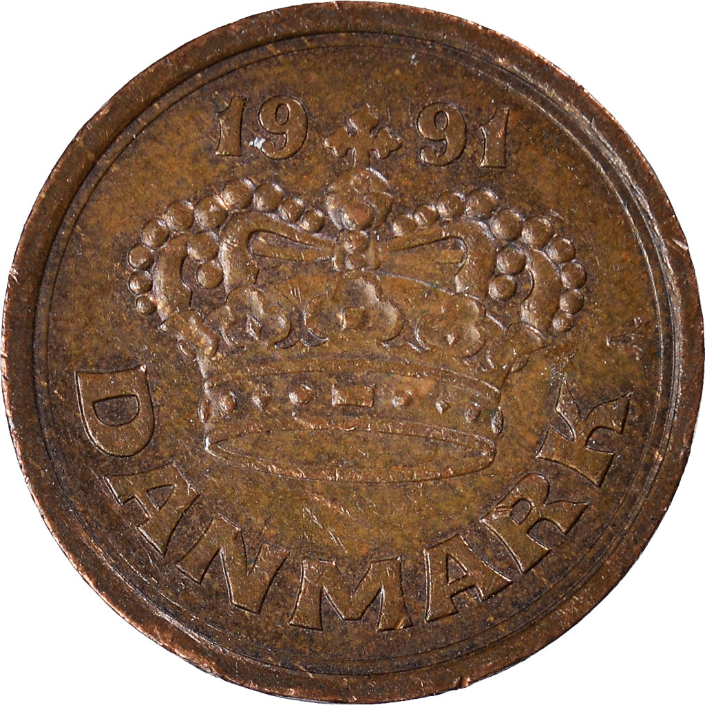 Monnaie, Danemark, 25 Öre, 1991