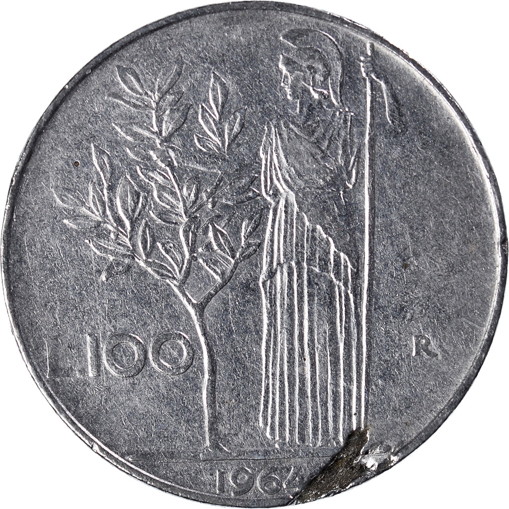 Monnaie, Italie, 100 Lire, 1964