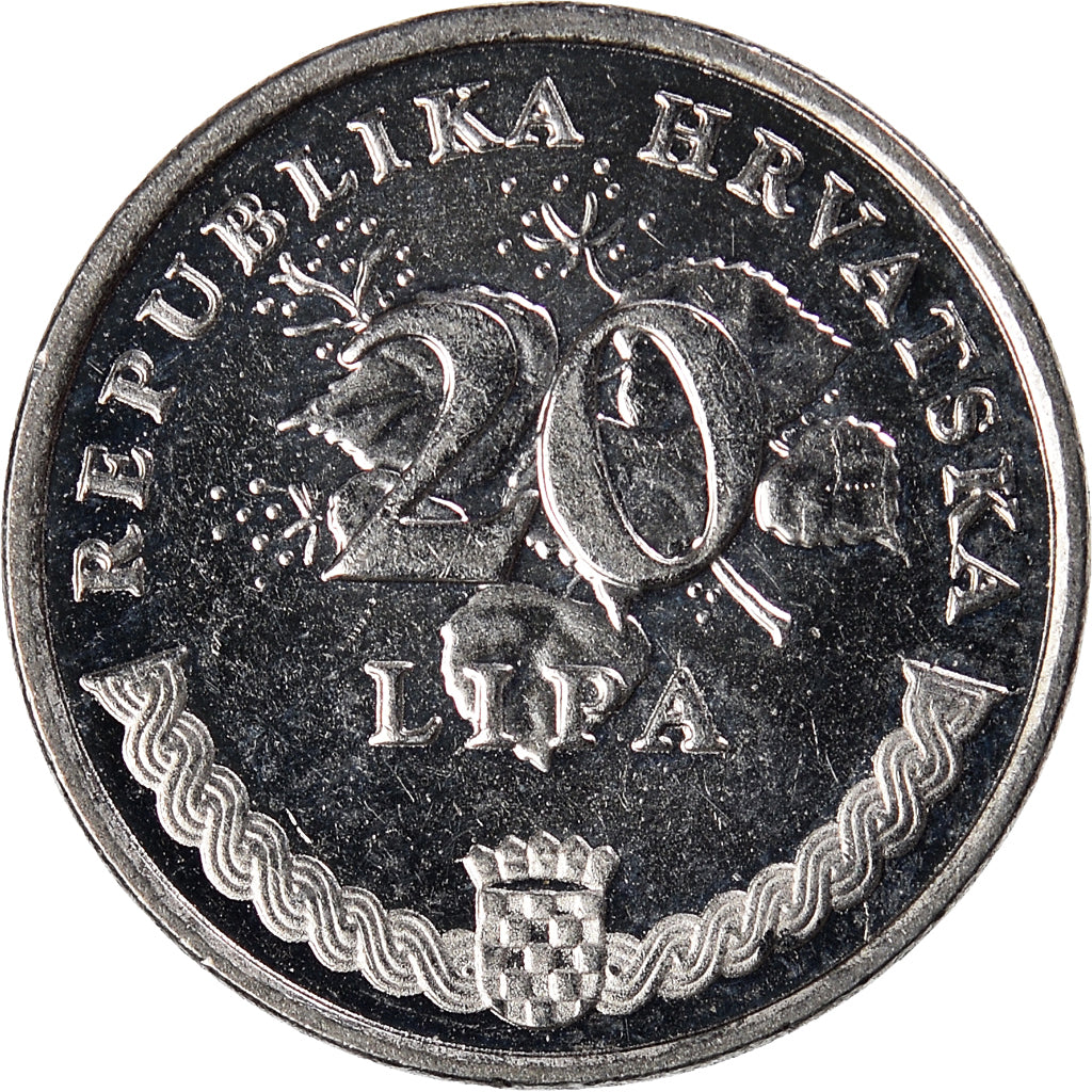 Moneda, Croacia, 20 Lipa, 2013