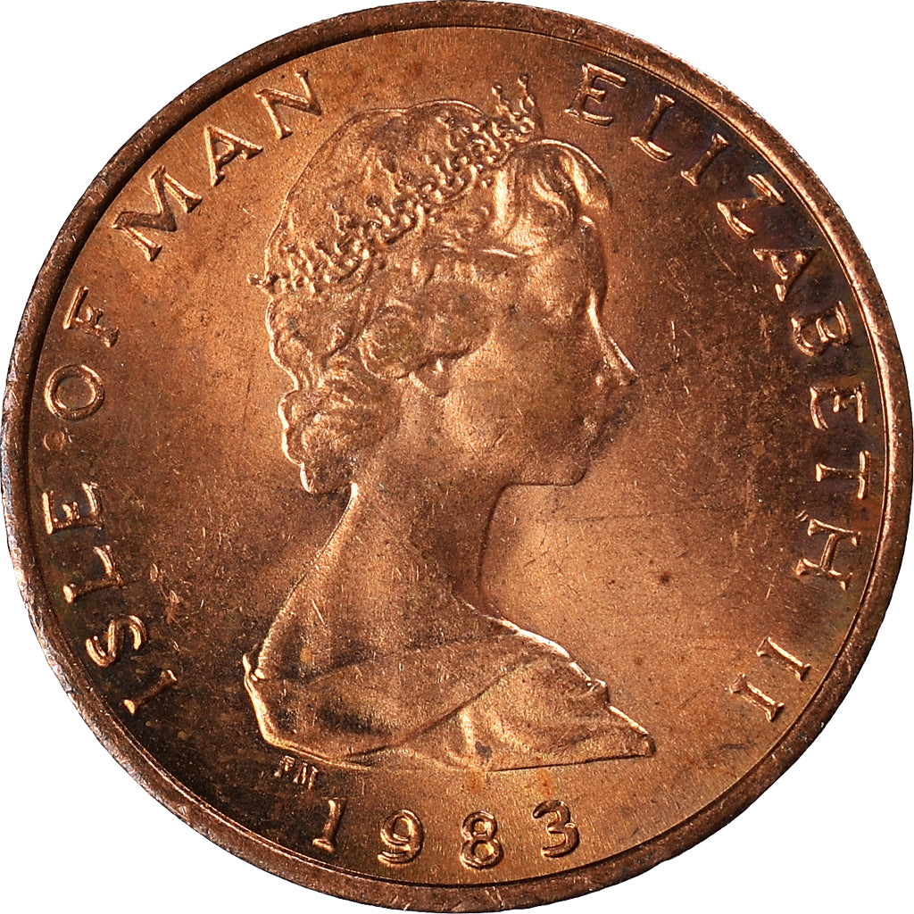 Moneda, Isla de Man, 1/2 Penny, 1983