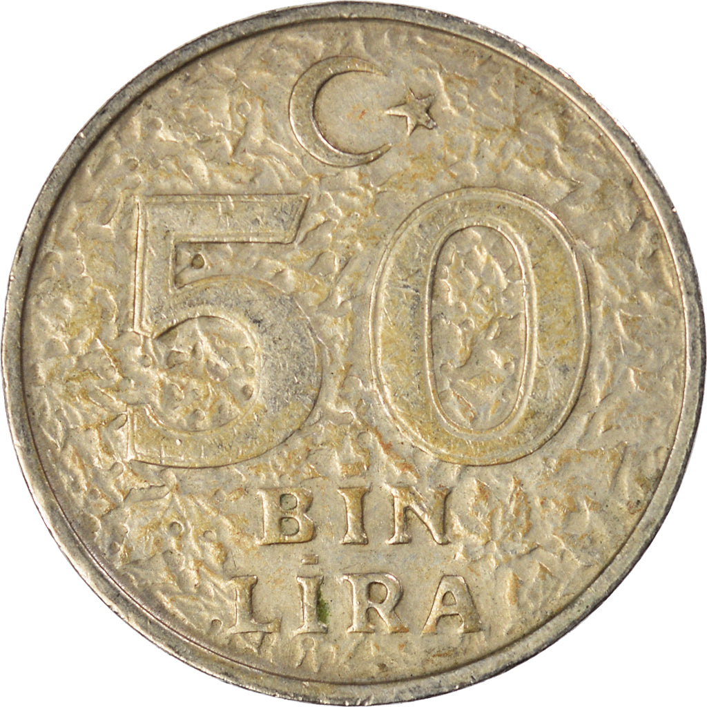 Coin, Turkey, 50000 Lira, 50 Bin Lira, 1999