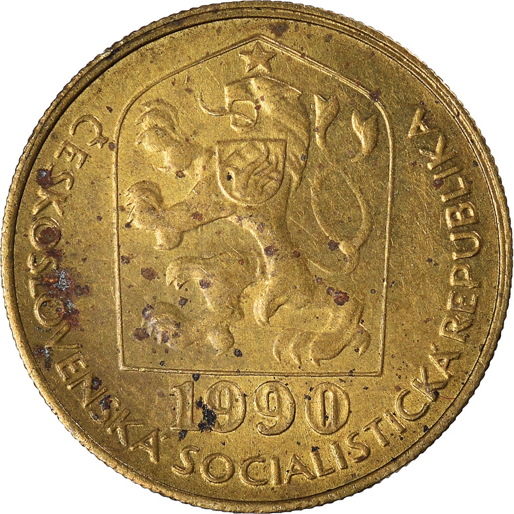 Münze, Tschechoslowakei, 20 Haleru, 1990