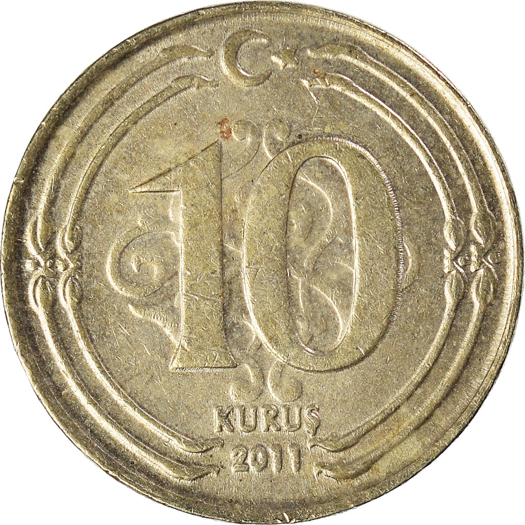 Munten, Turkije, 10 Kurus, 2011