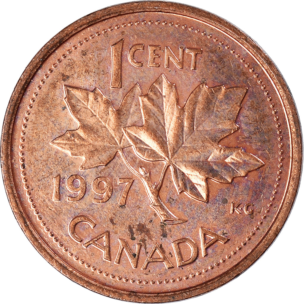 Moeda, Canadá, Cent, 1997