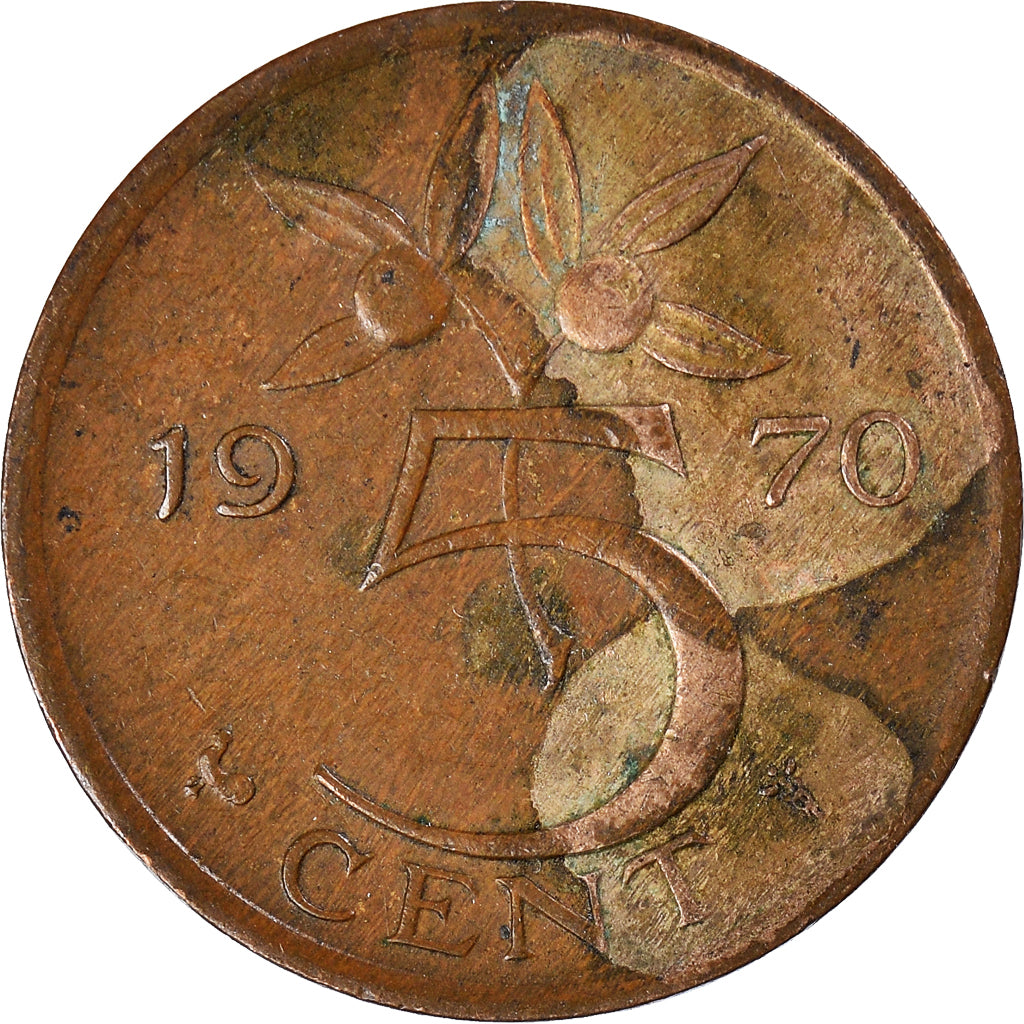 Moneta, Holandia, 5 Cents, 1970