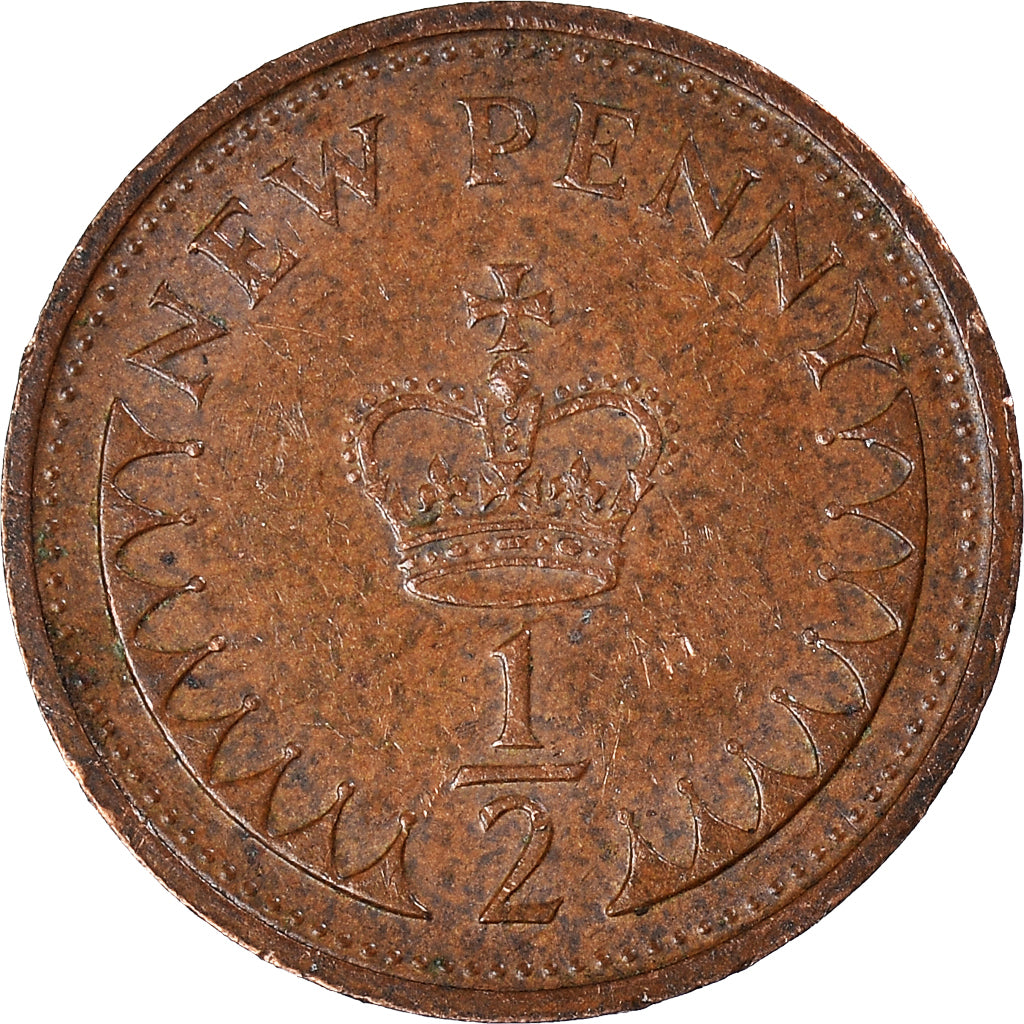 Moneta, Wielka Brytania, 1/2 New Penny, 1973
