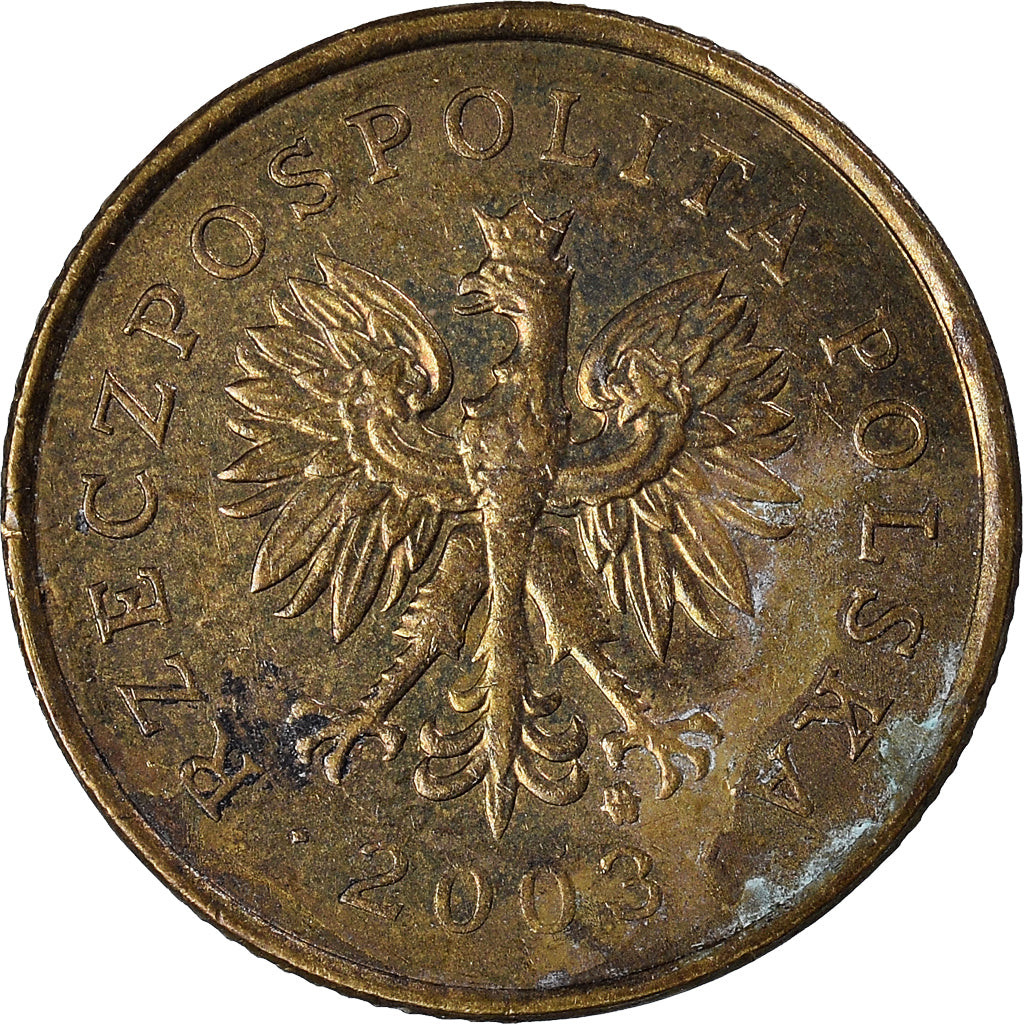 Moneda, Polonia, 5 Groszy, 2003