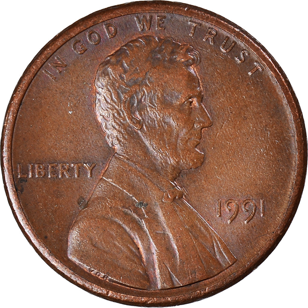 Münze, Vereinigte Staaten, Cent, 1991