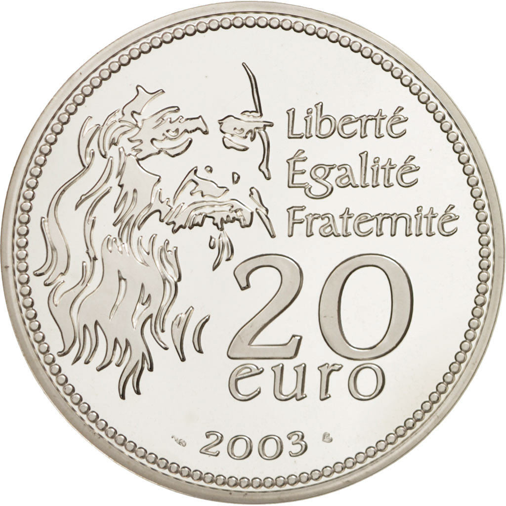Coin, France, 20 Euro, 2003, MS(65-70), Silver, KM:2004