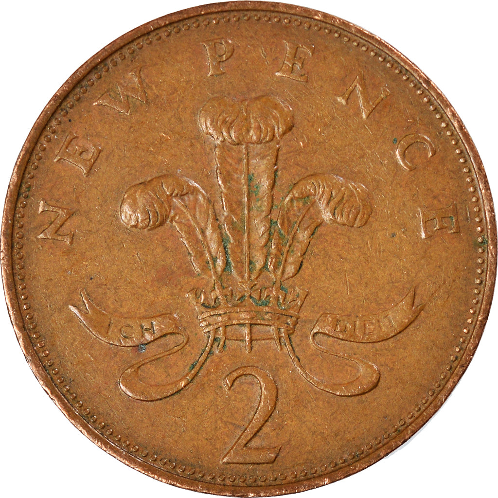 Münze, Großbritannien, 2 New Pence, 1971