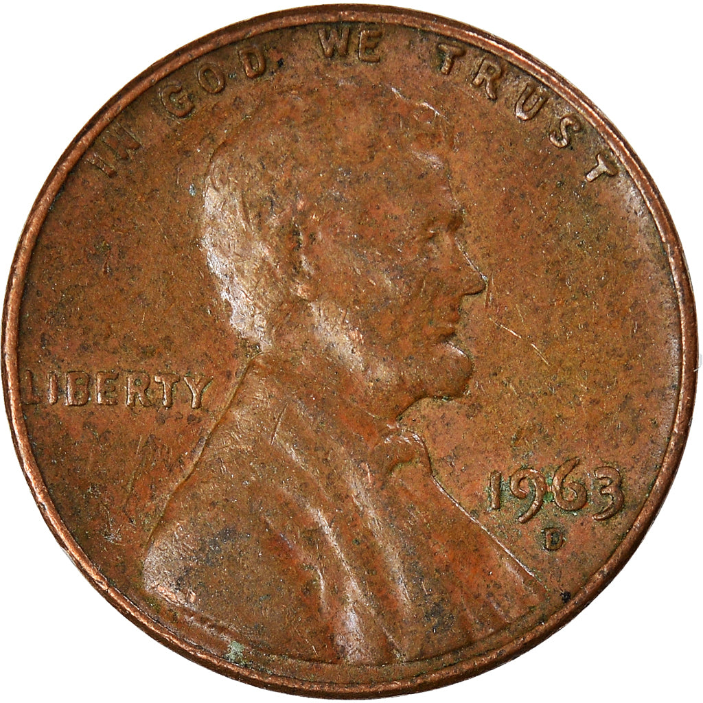 Münze, Vereinigte Staaten, Cent, 1963