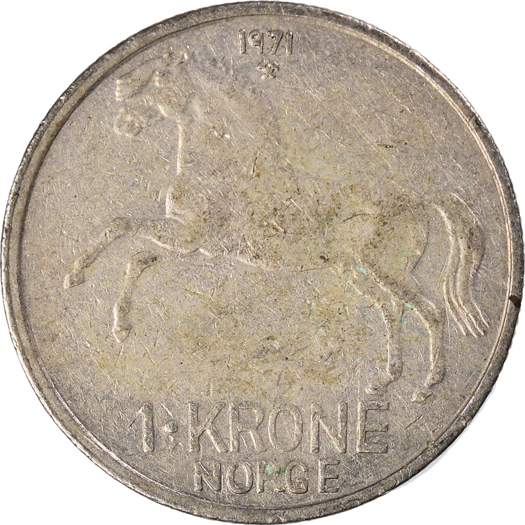 Moneta, Norvegia, Krone, 1971