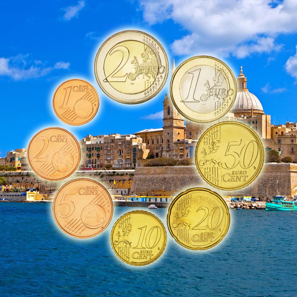 Malte, 1 Cent to 2 Euro, 2008, FDC