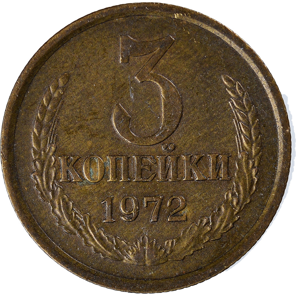 Moeda, Rússia, 3 Kopeks, 1972
