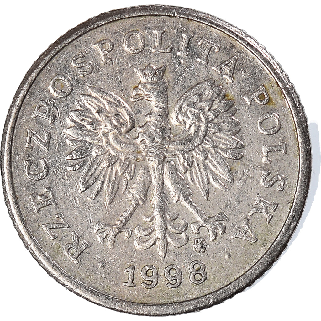 Moneda, Polonia, 10 Groszy, 1998