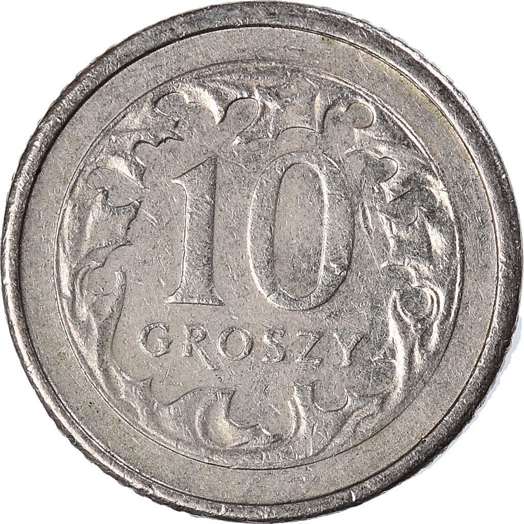 Moneda, Polonia, 10 Groszy, 1998