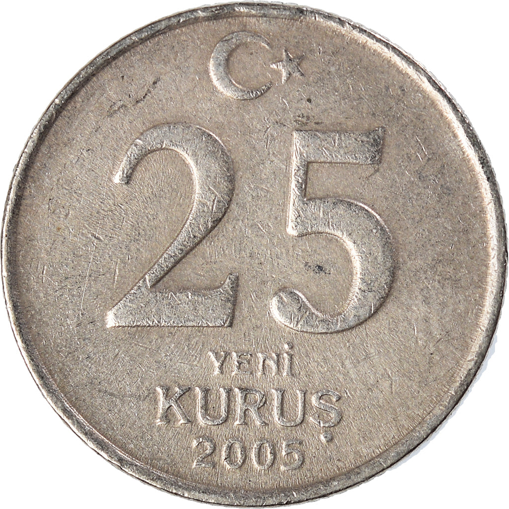 Moneta, Turchia, 25 New Kurus, 2005