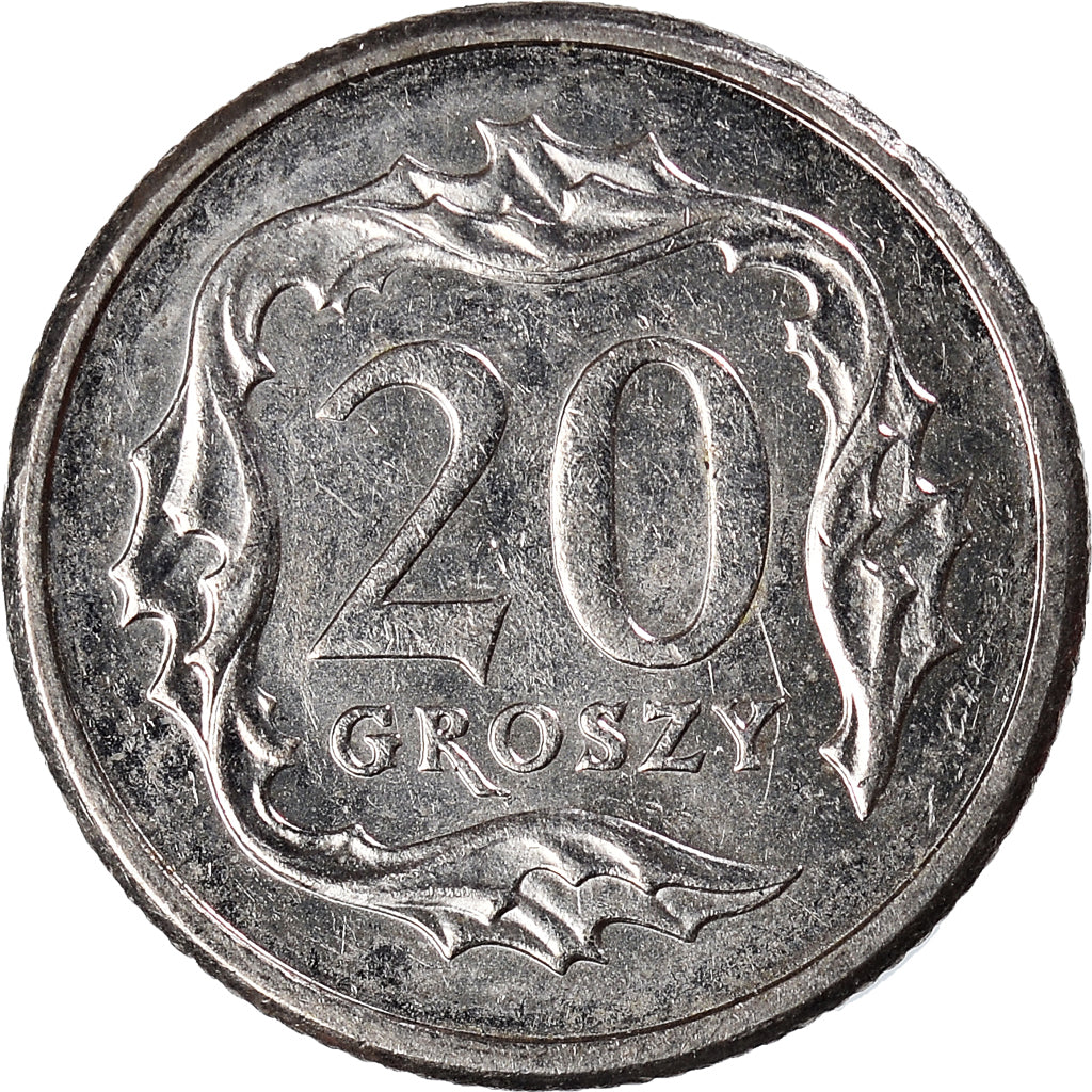 Münze, Polen, 20 Groszy, 2007