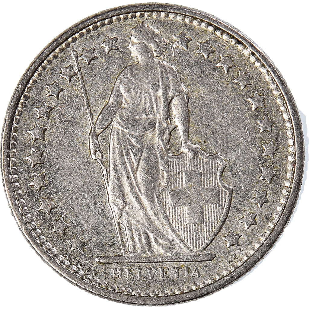 Munten, Zwitserland, 1/2 Franc, 1975