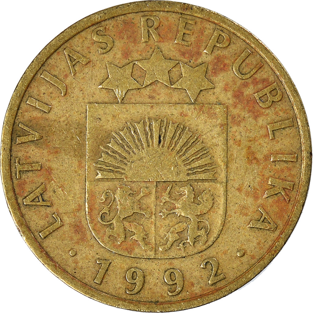 Munten, Letland, 5 Santimi, 1992