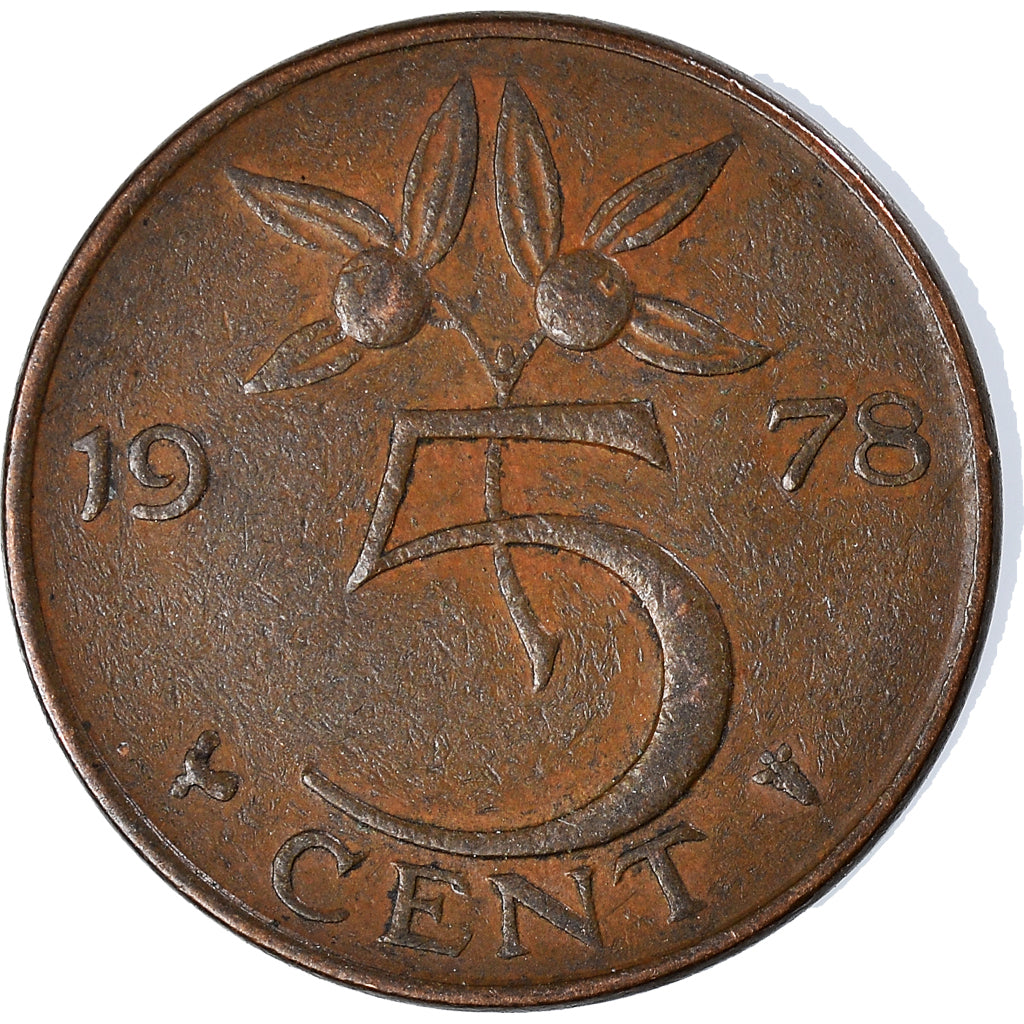 Moneda, Países Bajos, 5 Cents, 1978