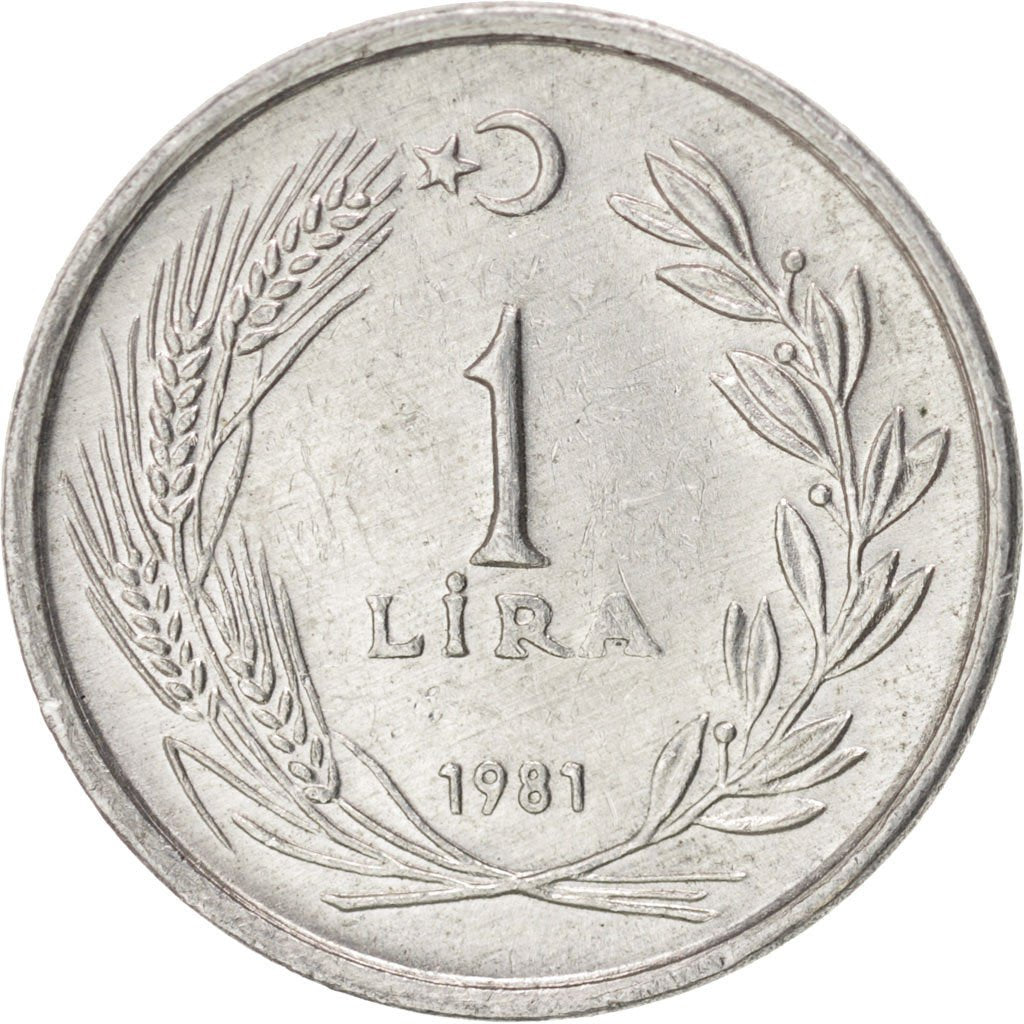 TURKEY, Lira, 1981, KM #943, MS(60-62), Aluminum, 17, 1.12