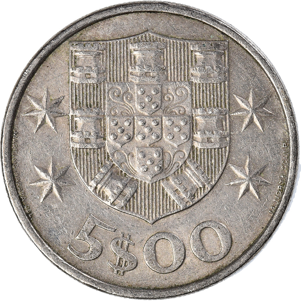 Moneta, Portogallo, 5 Escudos, 1979