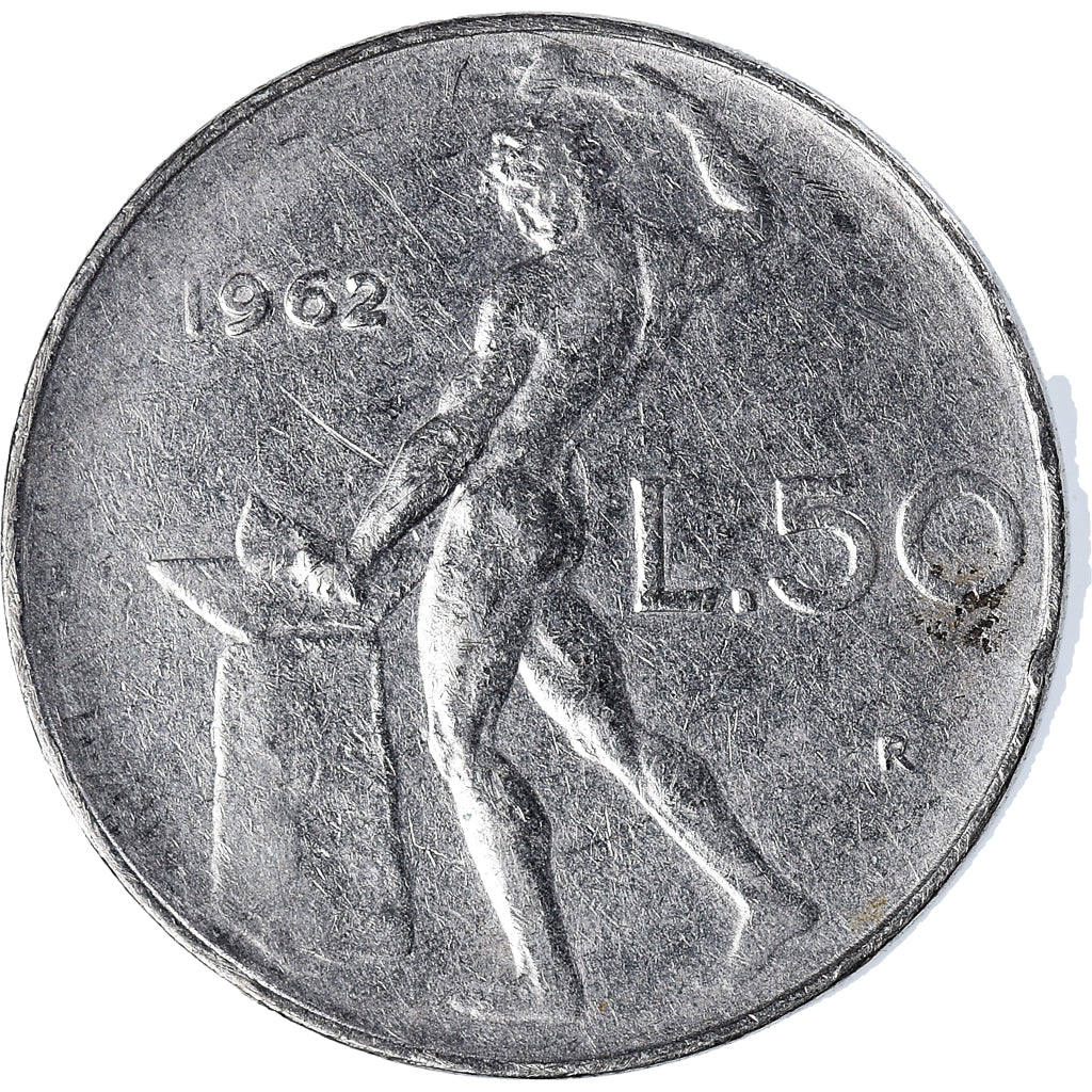 Coin, Italy, 50 Lire, 1962
