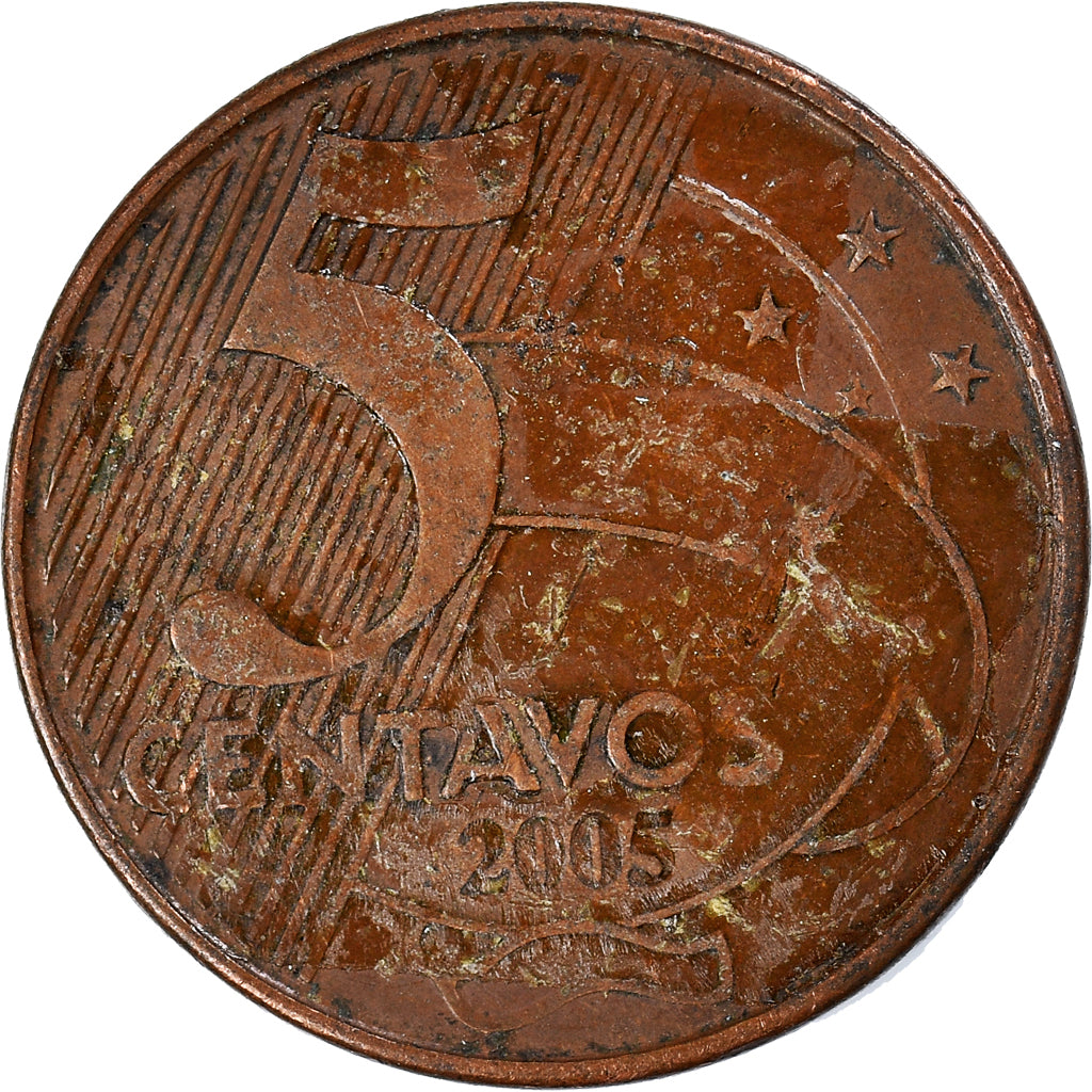 Moeda, Brasil, 5 Centavos, 2005
