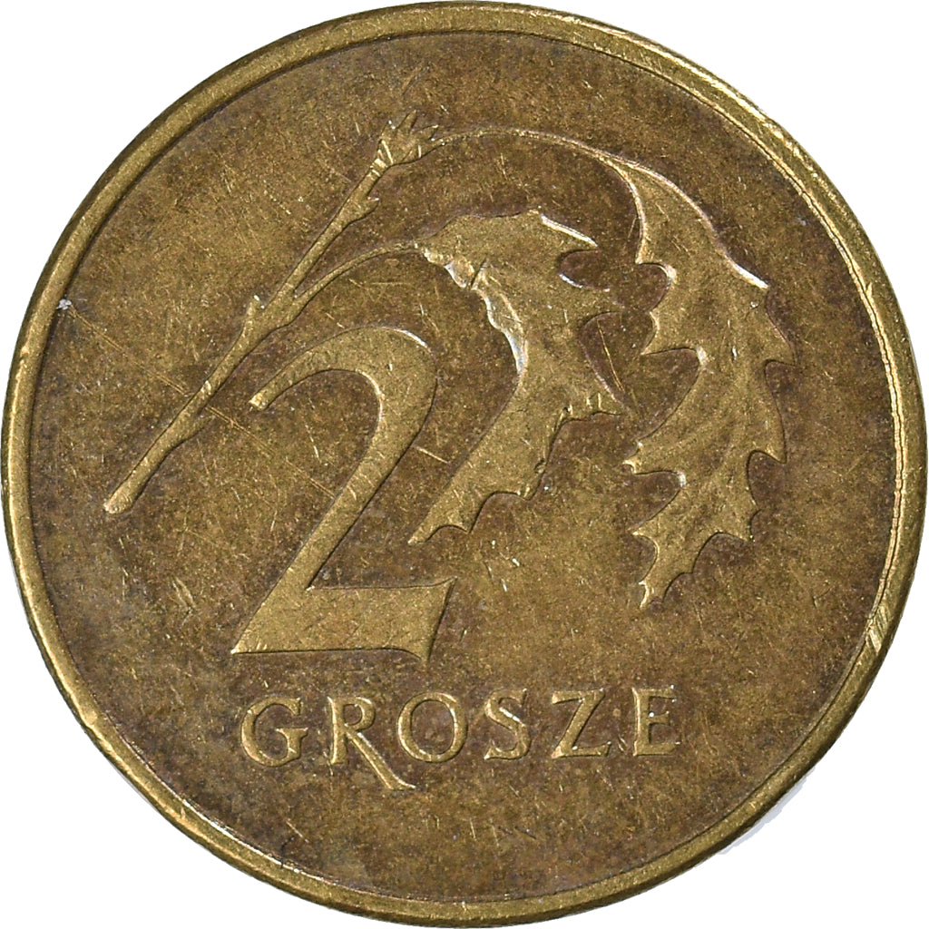 Monnaie, Pologne, 2 Grosze, 2007